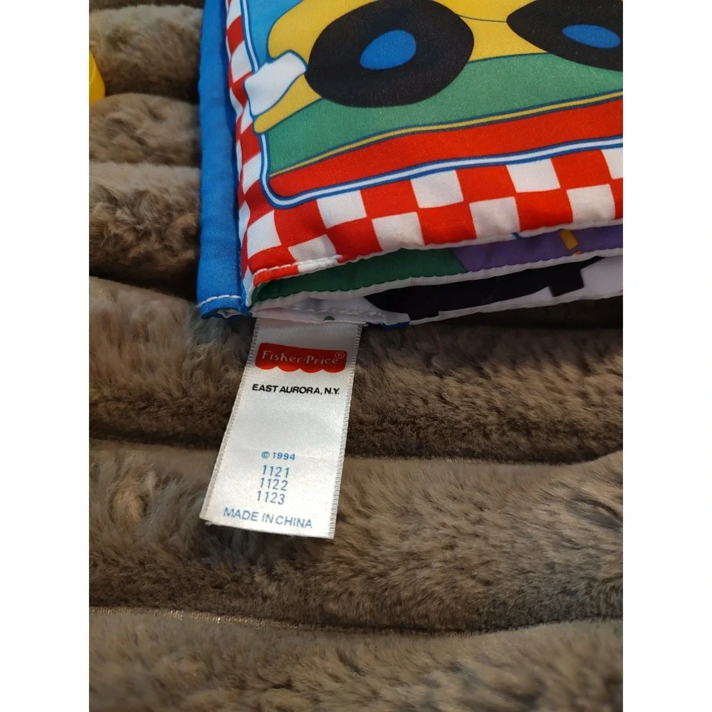 Vintage Fisher Price SoftPlay Baby Book Sounds 1994 Learning Vehicles Soft Plush